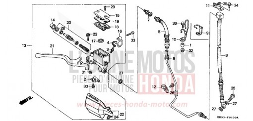 VORDERRADBREMSE (XL600VH/VJ/VK/VL) XL600VH de 1987
